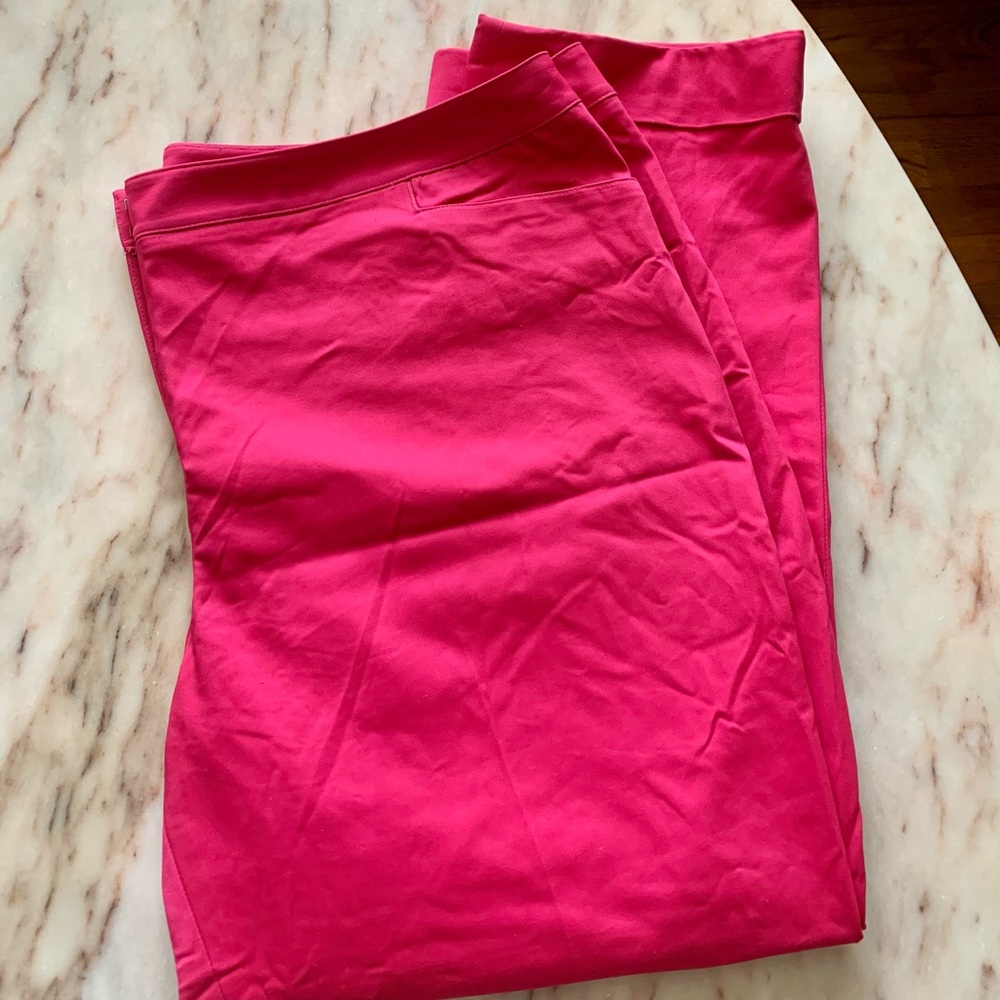 Lane Bryant_(NWT) Pink Cropped Dress Pants_Size 20 - Picture 2 of 6
